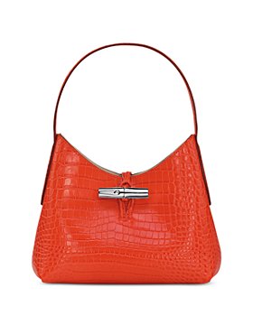 Longchamp - Roseau Mini Embossed Leather Shoulder Bag 