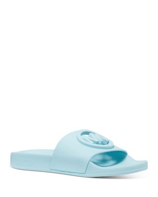 michael michael kors gilmore logo pool slides