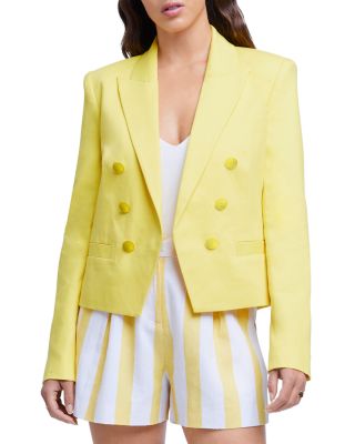 L'AGENCE - Brooke Double Breasted Crop Blazer