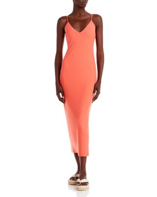 amina sleeveless midi dress afrm AFRM Amina