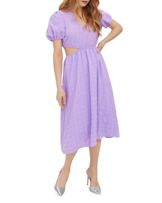 Vero Moda Olga Cut-Out Midi Dress | Bloomingdale's Women