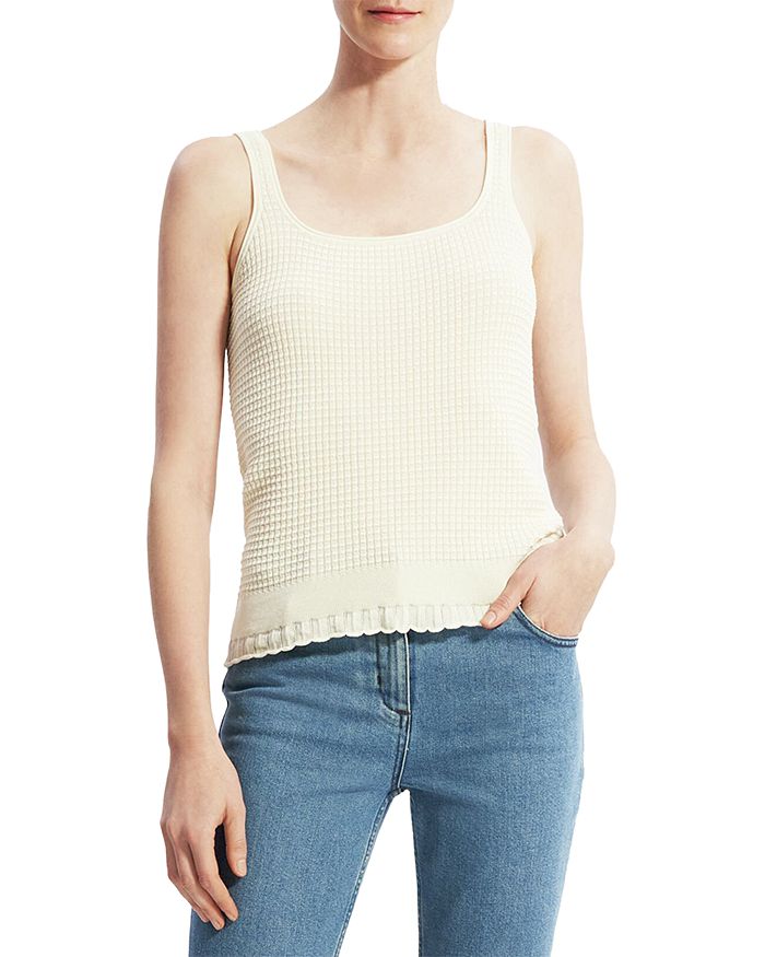 Theory Textured Sleeveless Sweater Bloomingdale's