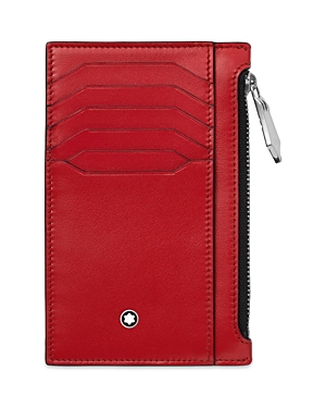 Montblanc Meisterstück Pocket Holder 8cc With Zipped Pocket In Coral