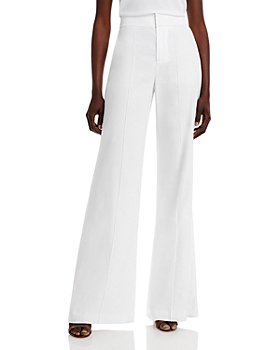 Alice and Olivia - Dylan Linen High Waist Wide Leg Pants