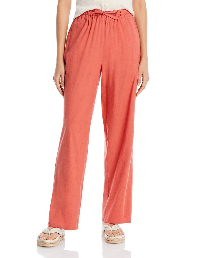 Rebecca Taylor Stretch Linen Pants Bloomingdale's