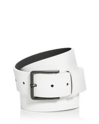 BOSS Hugo Boss Men s Embossed Perforation Leather Belt Bloomingdale s