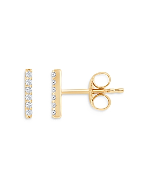 Bloomingdale's Diamond Bar Stud Earrings in 14K Yellow Gold, 0.10 ct. t.w. - 100% Exclusive