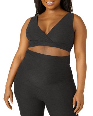 Maternity Criss Crossover Nursing Bra In Darkest Night