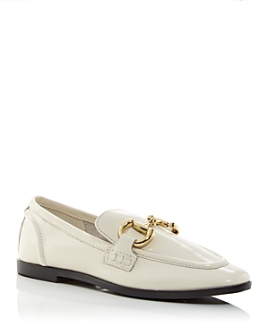 Jeffrey Campbell Velviteen Bit Loafer In Ivory Gold