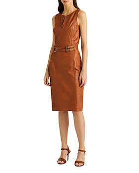 Ralph Lauren - Leather Sheath Dress