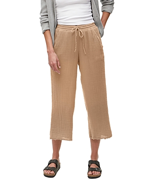 Michael Stars Pull On Wide Leg Pants In Safari