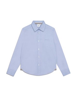 BOSS Kidswear - Boys' Cotton Oxford Shirt - Big Kid