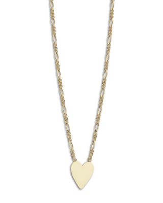 Heart Pendant Necklace in 14K Yellow Gold, 17" 