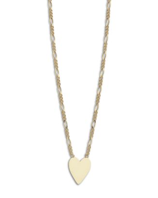 Bloomingdale's Heart Pendant Necklace in 14K Yellow Gold, 17