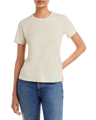 Cotton Citizen Distressed Crewneck Tee In Vintage Oatmeal