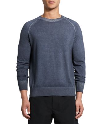 Theory - Jaipur Cotton Blend Solid Crewneck Sweater