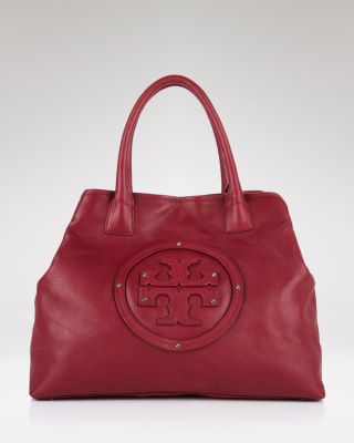 tory burch stacked logo tote