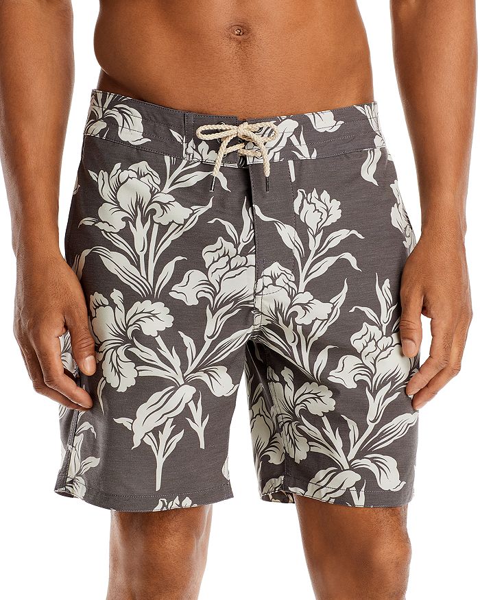 Faherty Floral Print Classic Board Shorts | Bloomingdale's