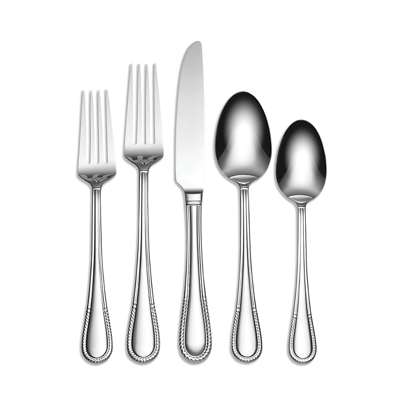Hudson Park Collection Calista Mirror 42-piece Everyday Flatware Set - Exclusive In Metallic