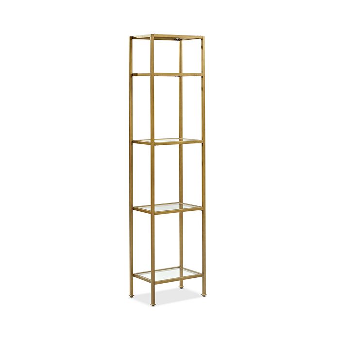 Crosley aimee narrow 2025 etagere in gold
