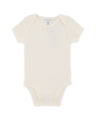 Girls' Solid Cotton Bodysuit, 5 Pack - Baby
