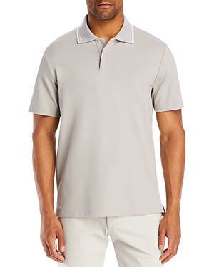THEORY FOWLER RELAY JERSEY TIPPED POLO SHIRT