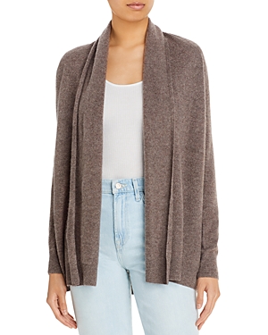 C By Bloomingdale's Cashmere Open-front Cardigan - 100% Exclusive In Heather Rye