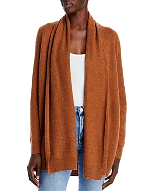 C By Bloomingdale's Cashmere Open-front Cardigan - 100% Exclusive In Nutmeg