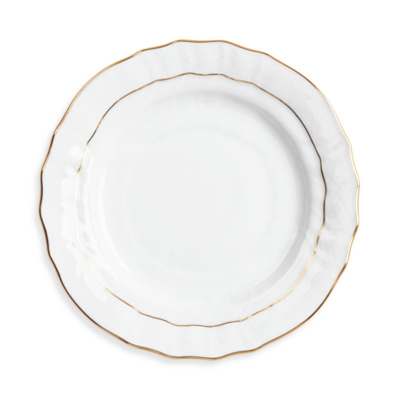 Herend Golden Edge Bread & Butter Plate in White