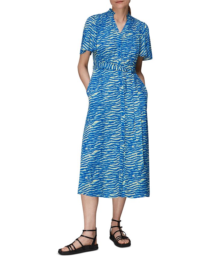 Seafoam Zebra Midi Dress