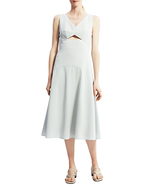 THEORY CUTOUT MIDI DRESS