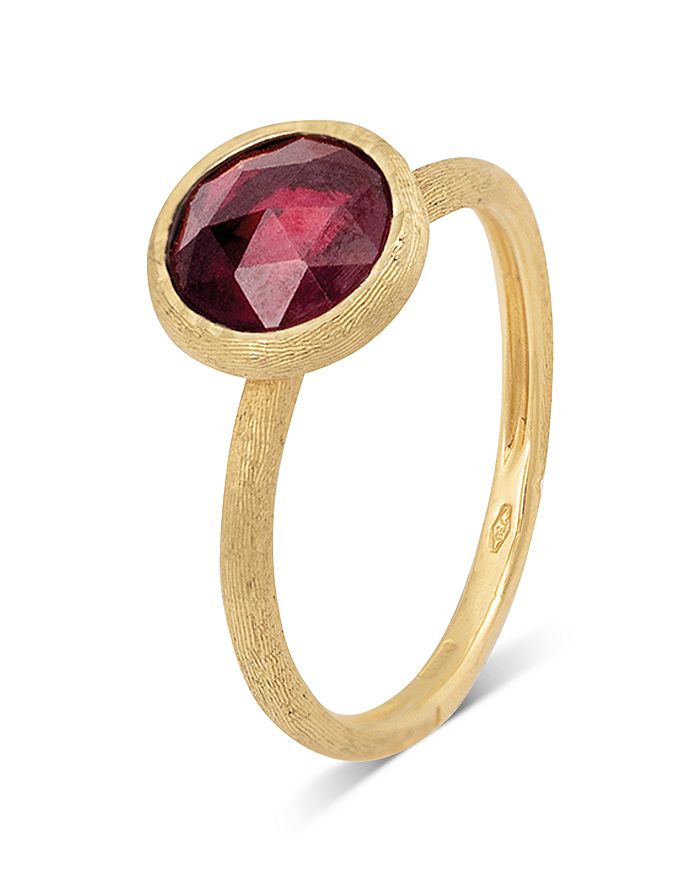 Marco Bicego 18K Yellow Gold Jaipur Color Garnet Stackable Ring ...