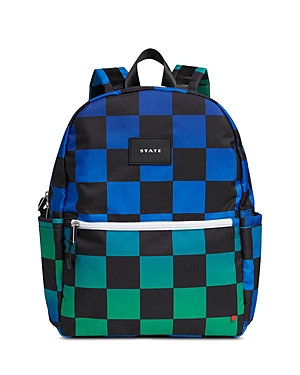 State Kane Kids Unisex Ombre Checkered Travel Backpack