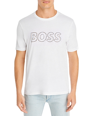 Boss Cotton Logo Graphic Tee
