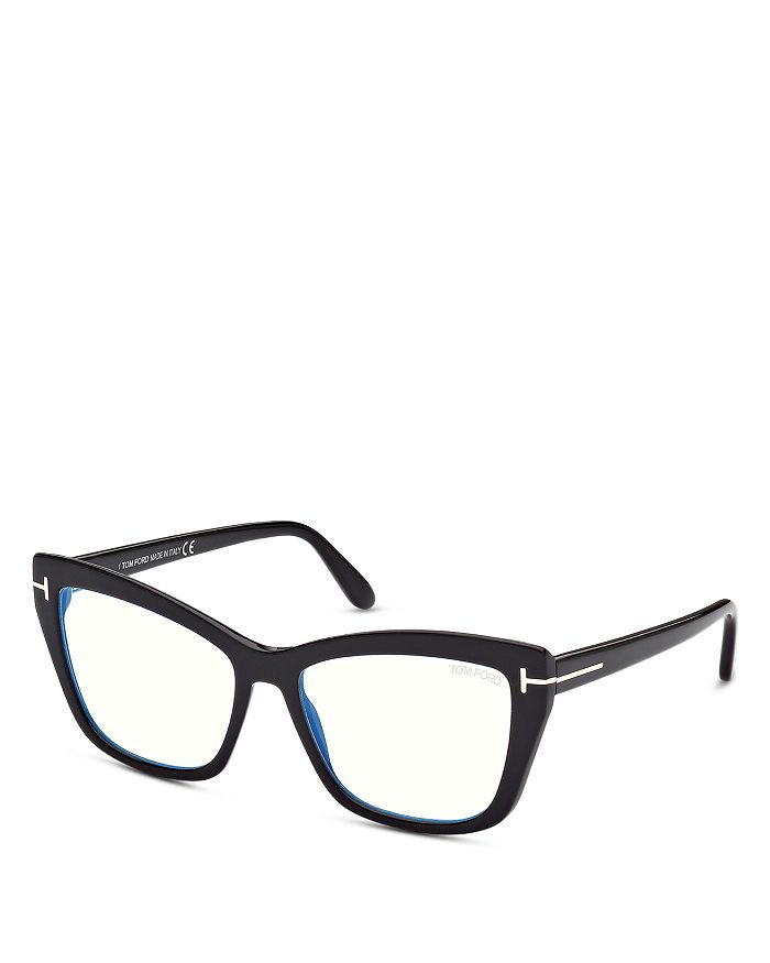Tom Ford Women's Cat Eye Blue Light Glasses, 55mm Bloomingdale's