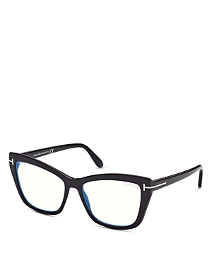 Tom Ford Cat Eye Blue Light Glasses, 55mm