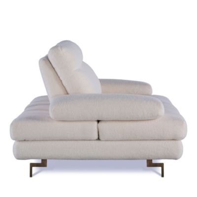 Sabrina Fabric Sofa, Metal Legs