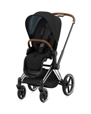 Cybex - PRIAM 4 Stroller – Chrome Frame with Brown Handle