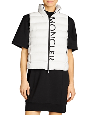 MONCLER CENIS LOGO PRINT DOWN VEST