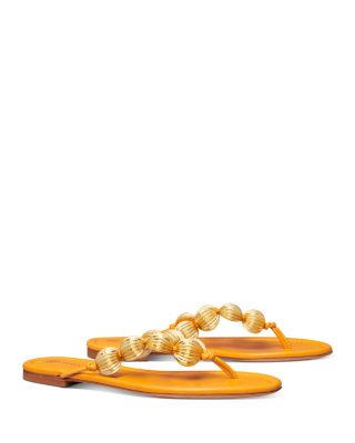 tory burch gold thong sandals