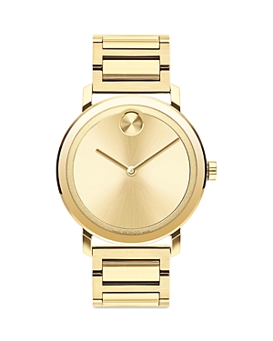 Movado Men's Bold Evolution 2.0 Swiss Quartz Ionic Plated Light Gold-tone 2 Steel Watch 40mm In Gold