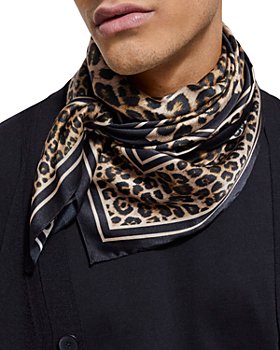 The Kooples - Leopard Print Silk Scarf