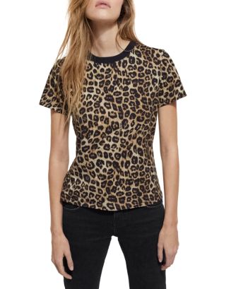 The Kooples Leopard Print Tee | Bloomingdale's