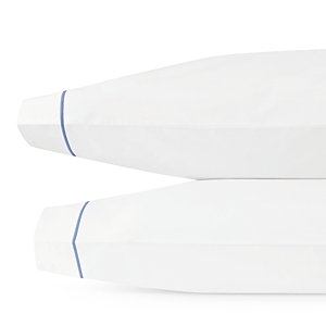 Matouk Bergamo Pillow Case, Standard Pair In Azure