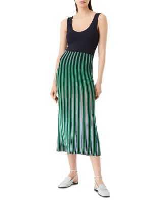Emporio Armani - Striped Midi Dress