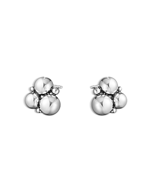 Shop Georg Jensen Sterling Silver Moonlight Grapes Ball Cluster Stud Earrings