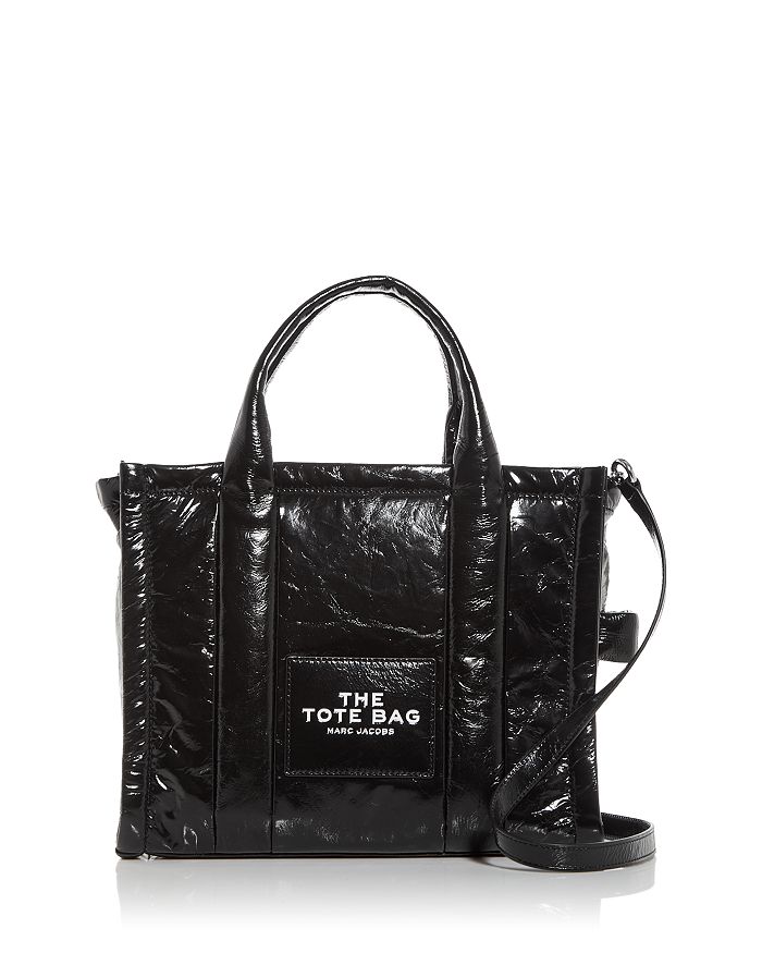 Marc Jacobs Black 'The Shiny Crinkle Small' Tote