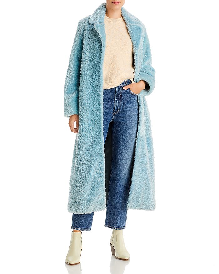Nour Hammour Nour Nammour Shearling Trench Coat | Bloomingdale's