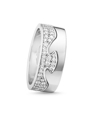 18K White Gold Fusion End Ring