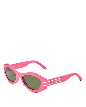 Dior Signature B1u Cat Eye Sunglasses, 55mm In Pink/green
